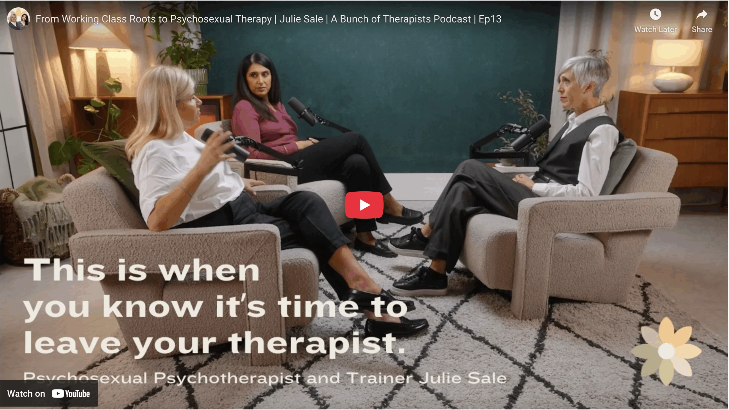 From Working Class Roots to Psychosexual Therapy | Julie Sale | A Bunch of Therapists Podcast