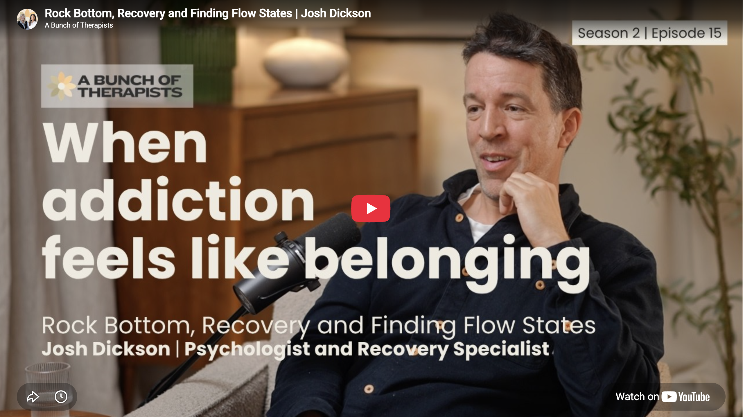 Rock Bottom, Recovery and Finding Flow States - Josh Dickson